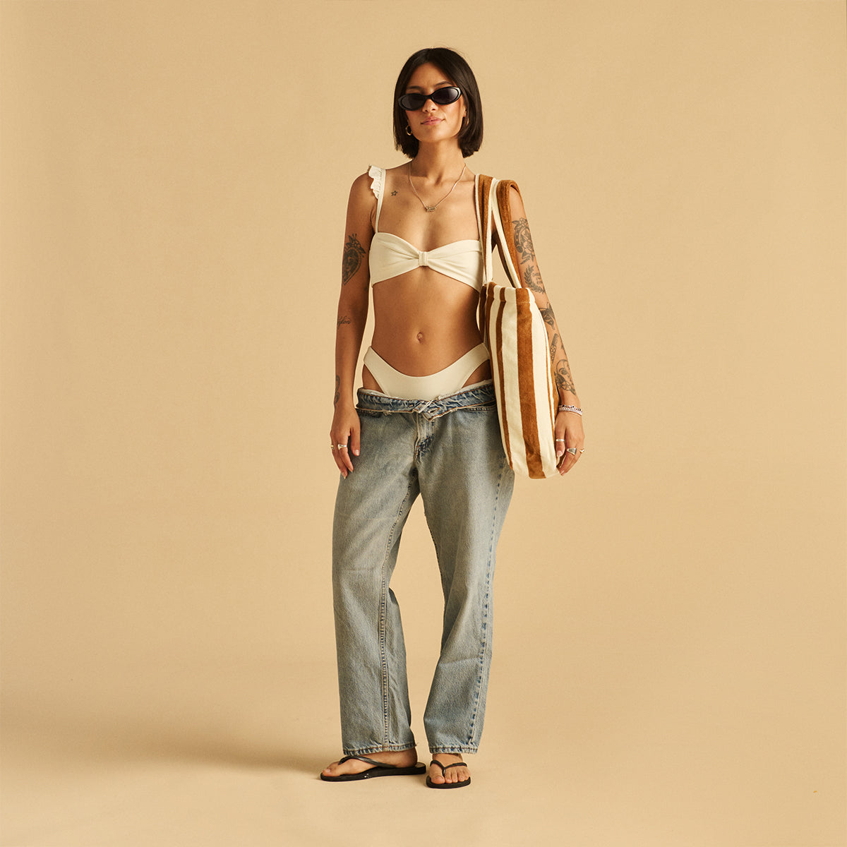 Cabana Terry Tote - Brush