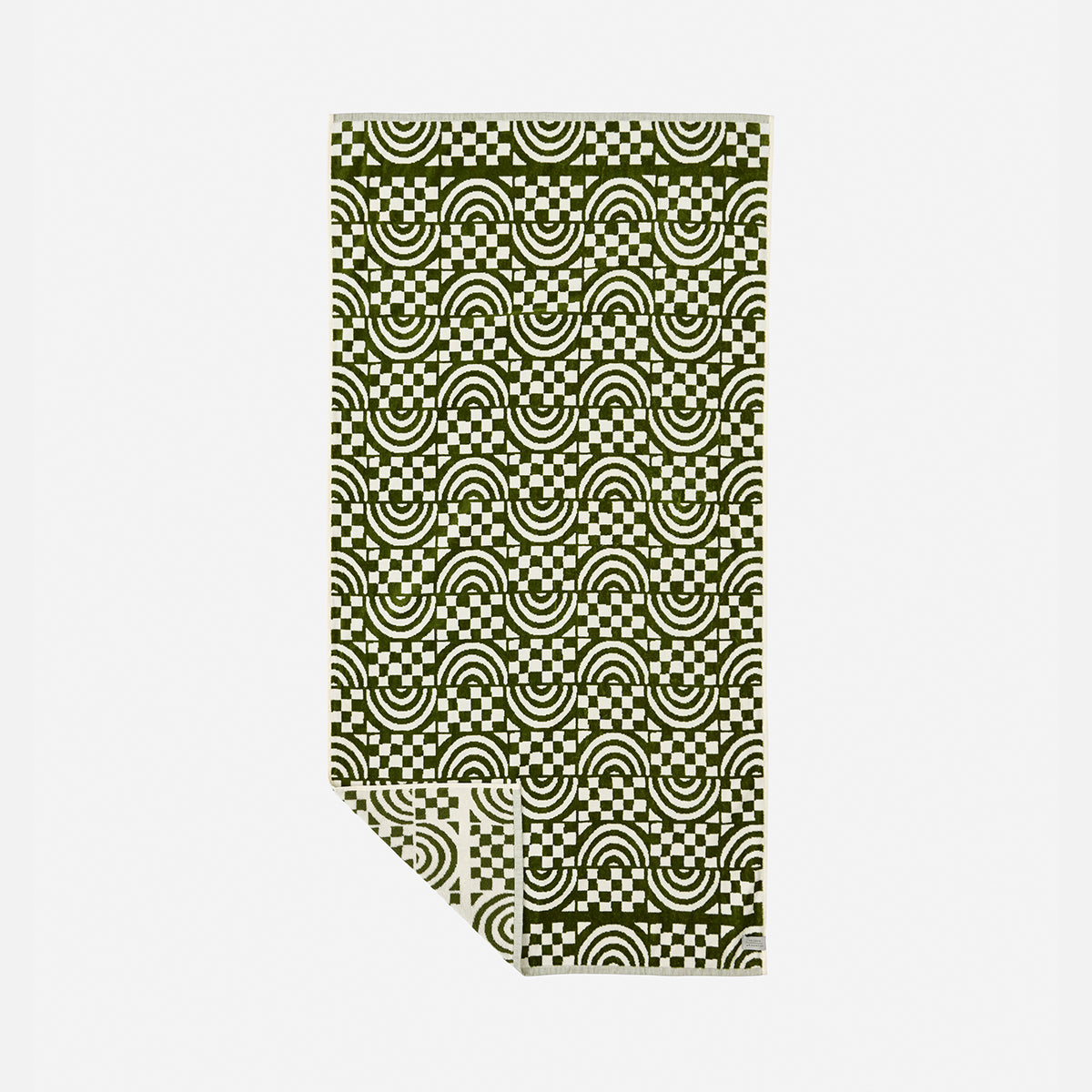 Coco Rainbow Woven Towel - Olive | Coco Ho x Slowtide