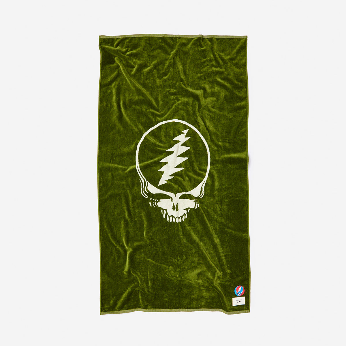 Grateful Shred Woven Towel - Avocado | Grateful Dead x Slowtide