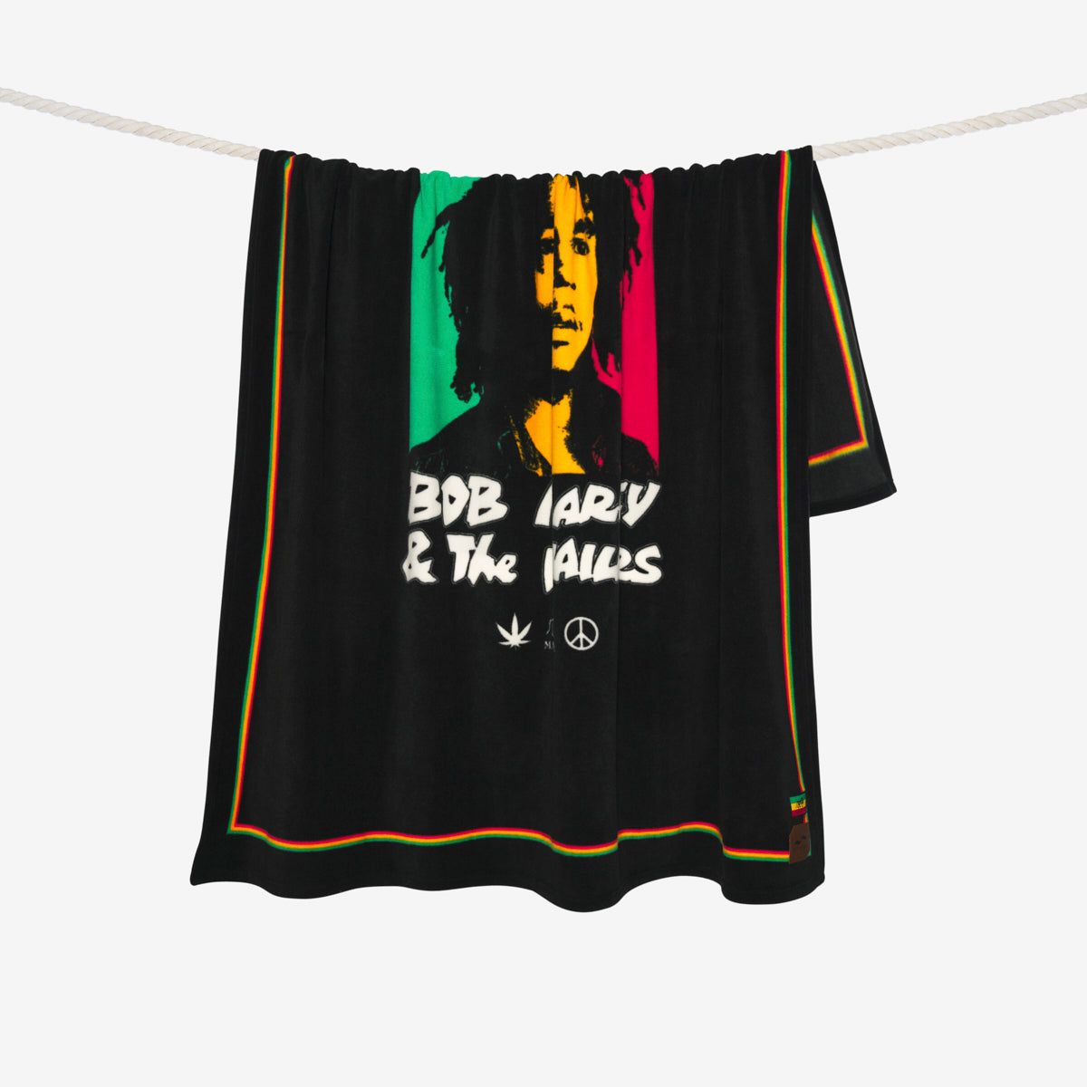 One Love Polar Fleece Throw Blanket | Bob Marley x Slowtide