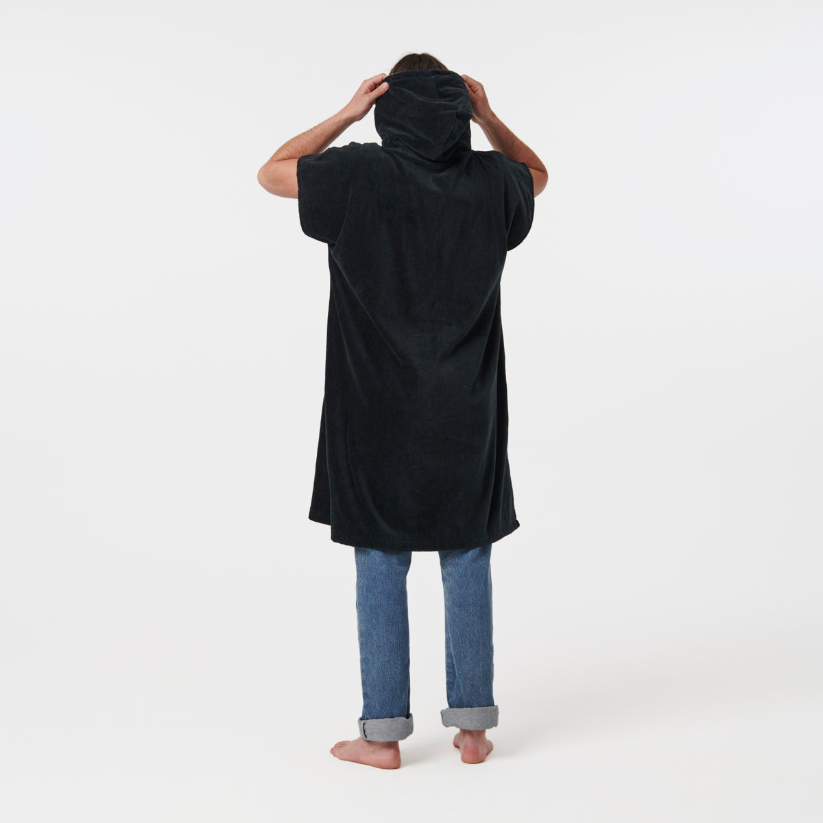 The Digs Changing Poncho in Black - Slowtide Image 3