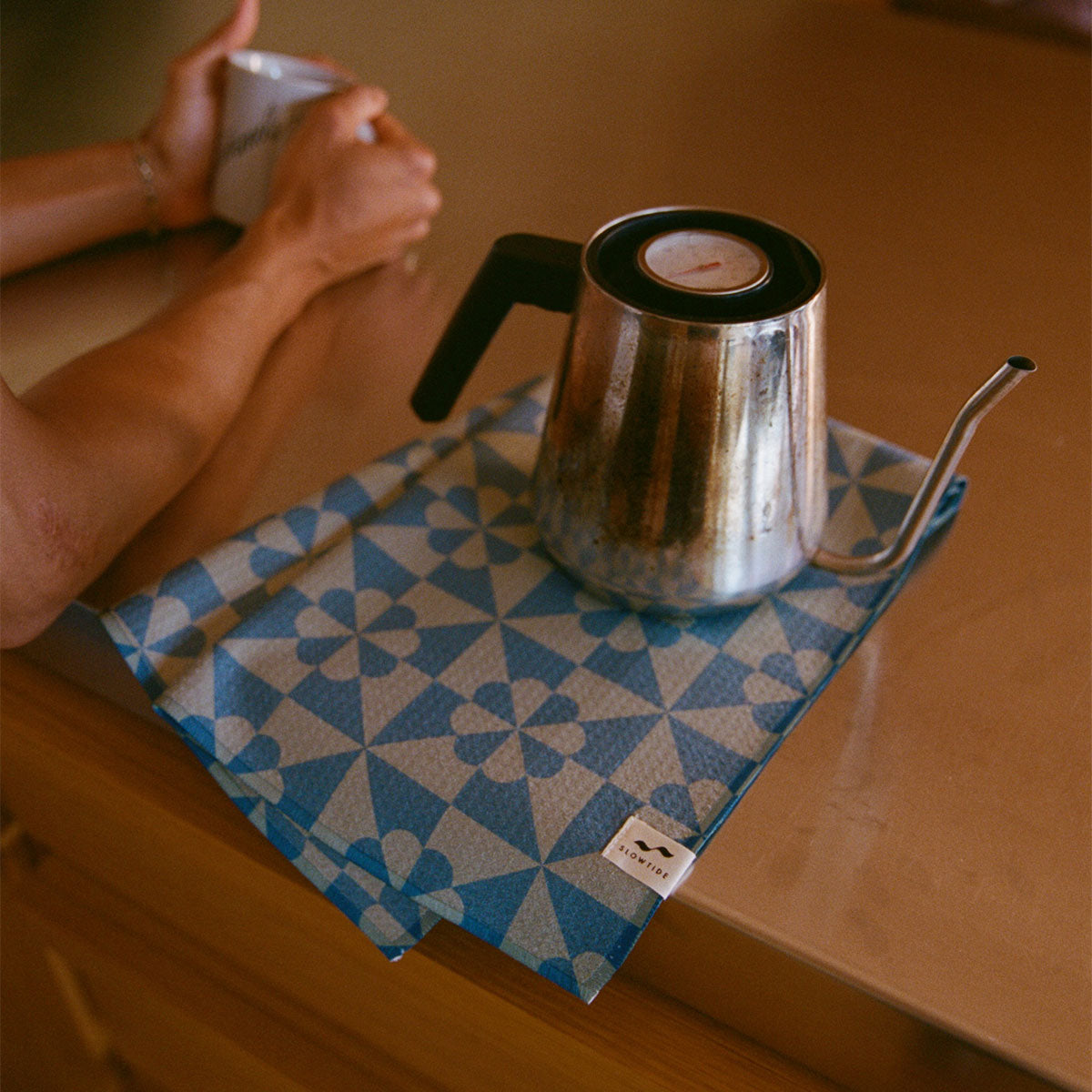 Bex Quick-Dry Kitchen Towel - Dusty Blue | Daydream x Slowtide