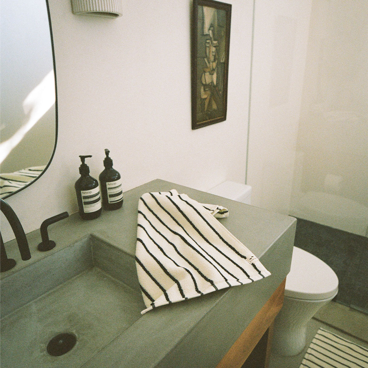 Koko Plush Hand Towel - Cream