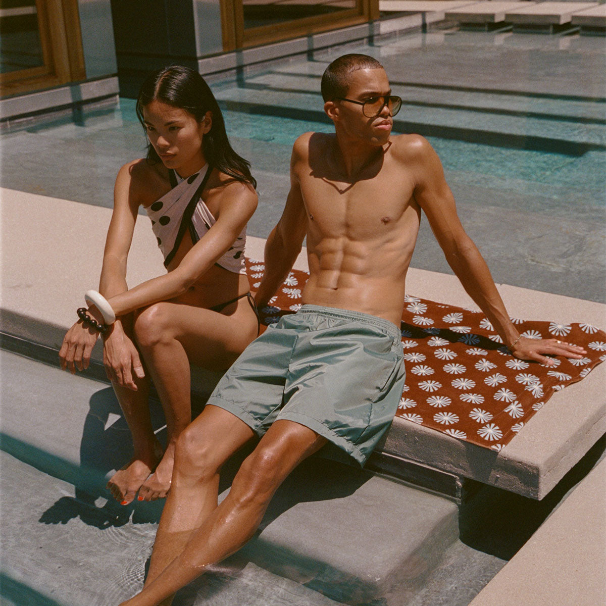 Sun Dazed Beach Towel - Toast