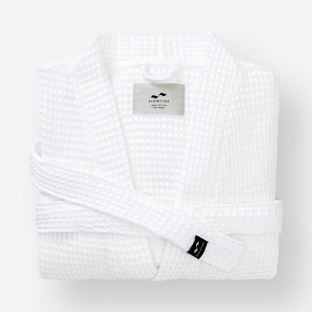 Guild Bath Robe - White - Small / Medium - Slowtide
