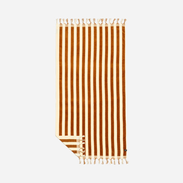 Cabana Fringe Woven Towel - Brush – Slowtide