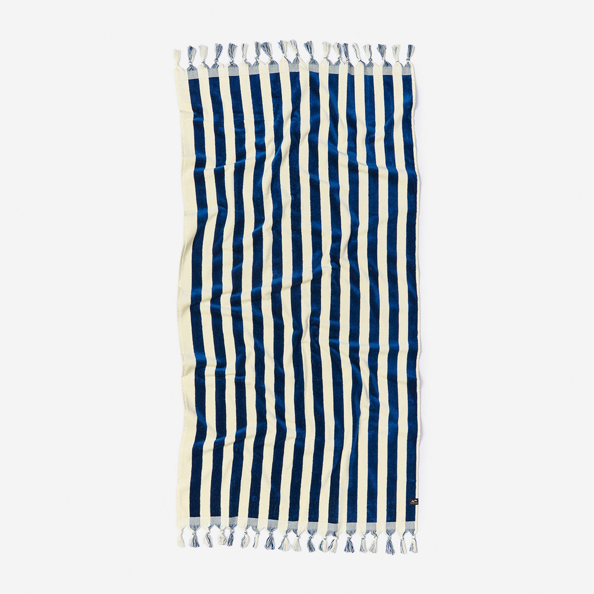 Cabana Fringe Woven Towel - Deep Pool