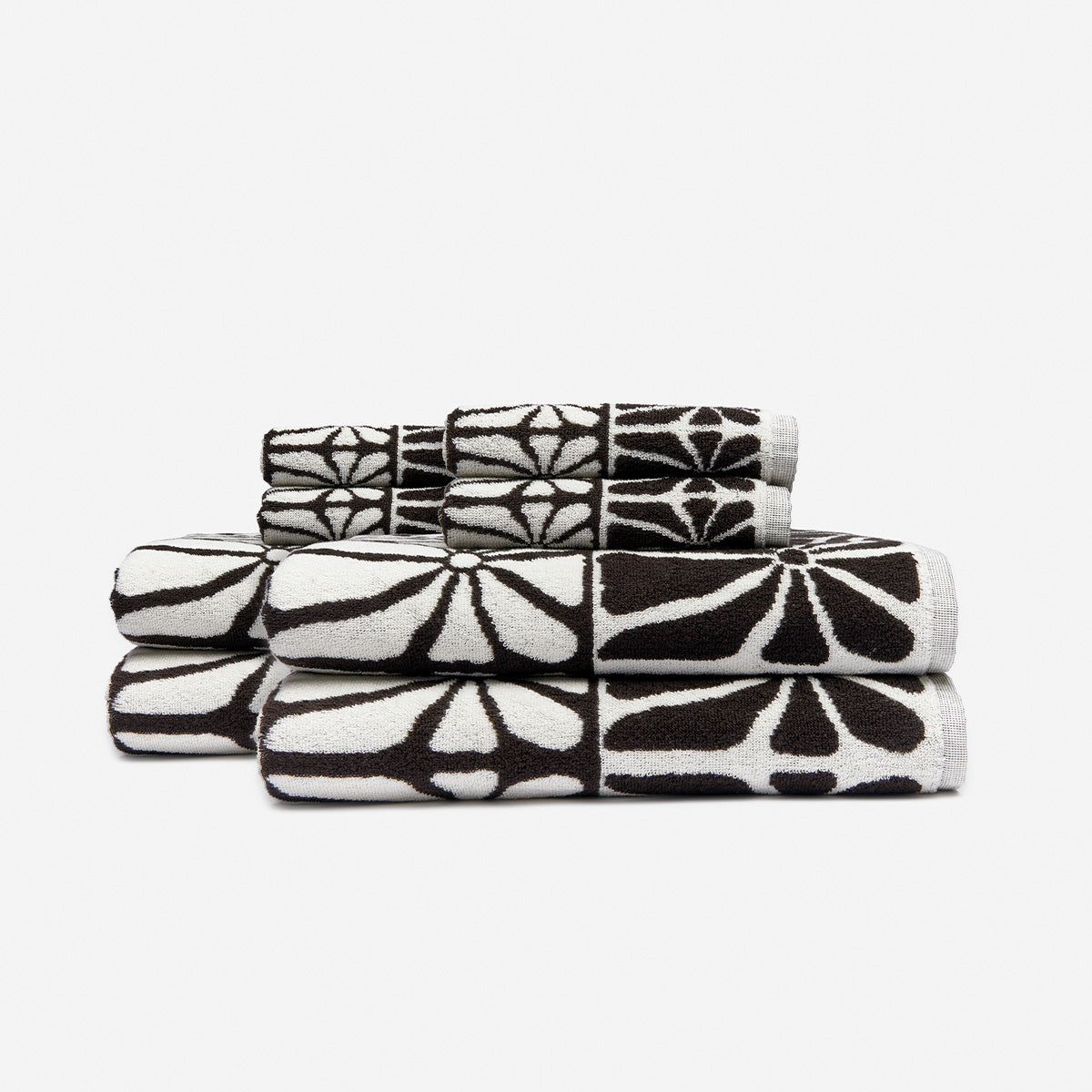 Ciao Zen Bath Towel Bundle (4+4) - Black