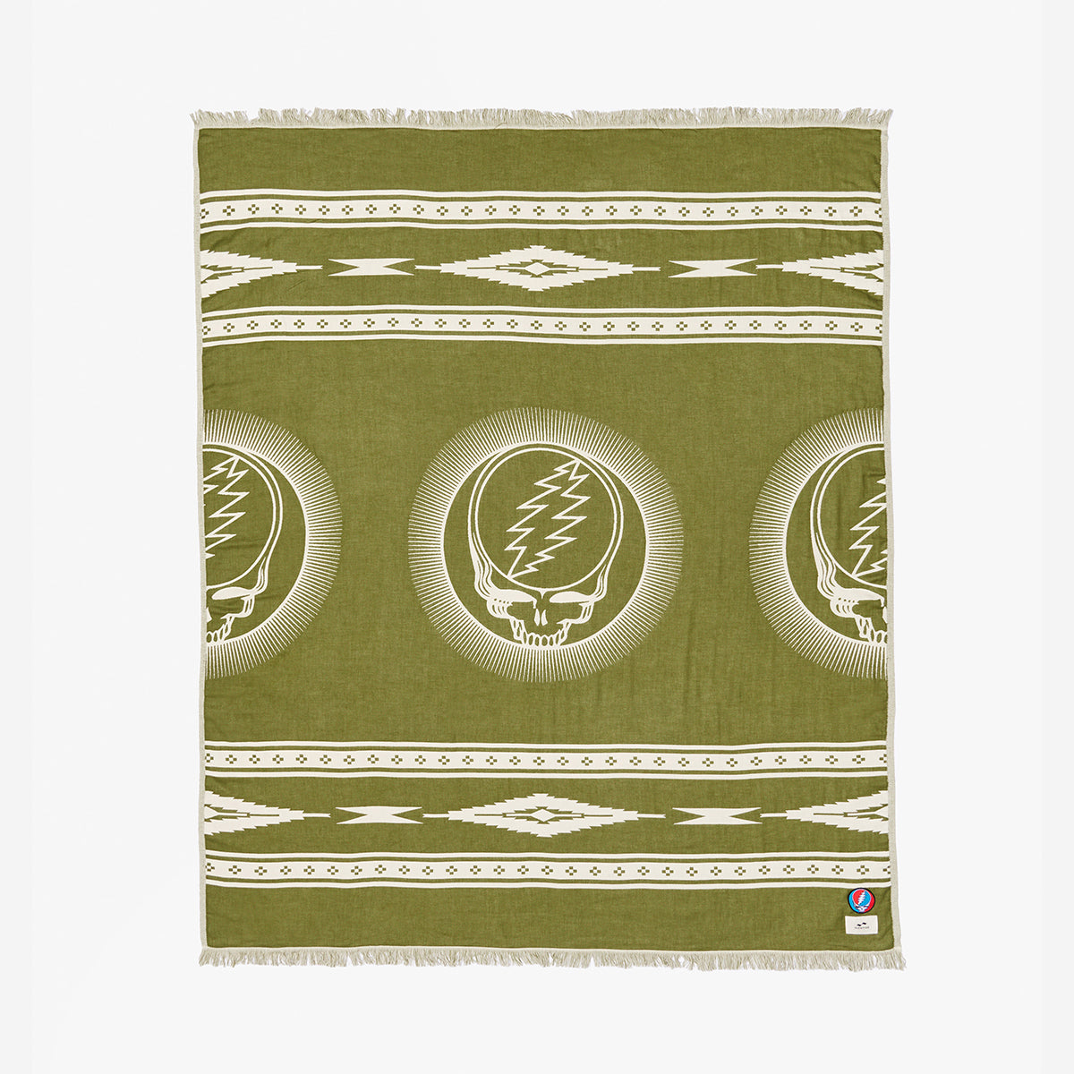 Fillmore Driftweave Beach Blanket - Avocado | Grateful Dead x Slowtide