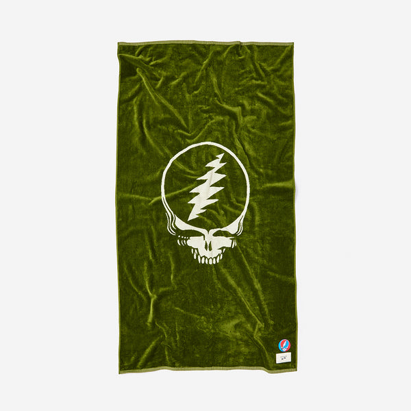 Grateful Shred Woven Towel - Avo | Grateful Dead x Slowtide