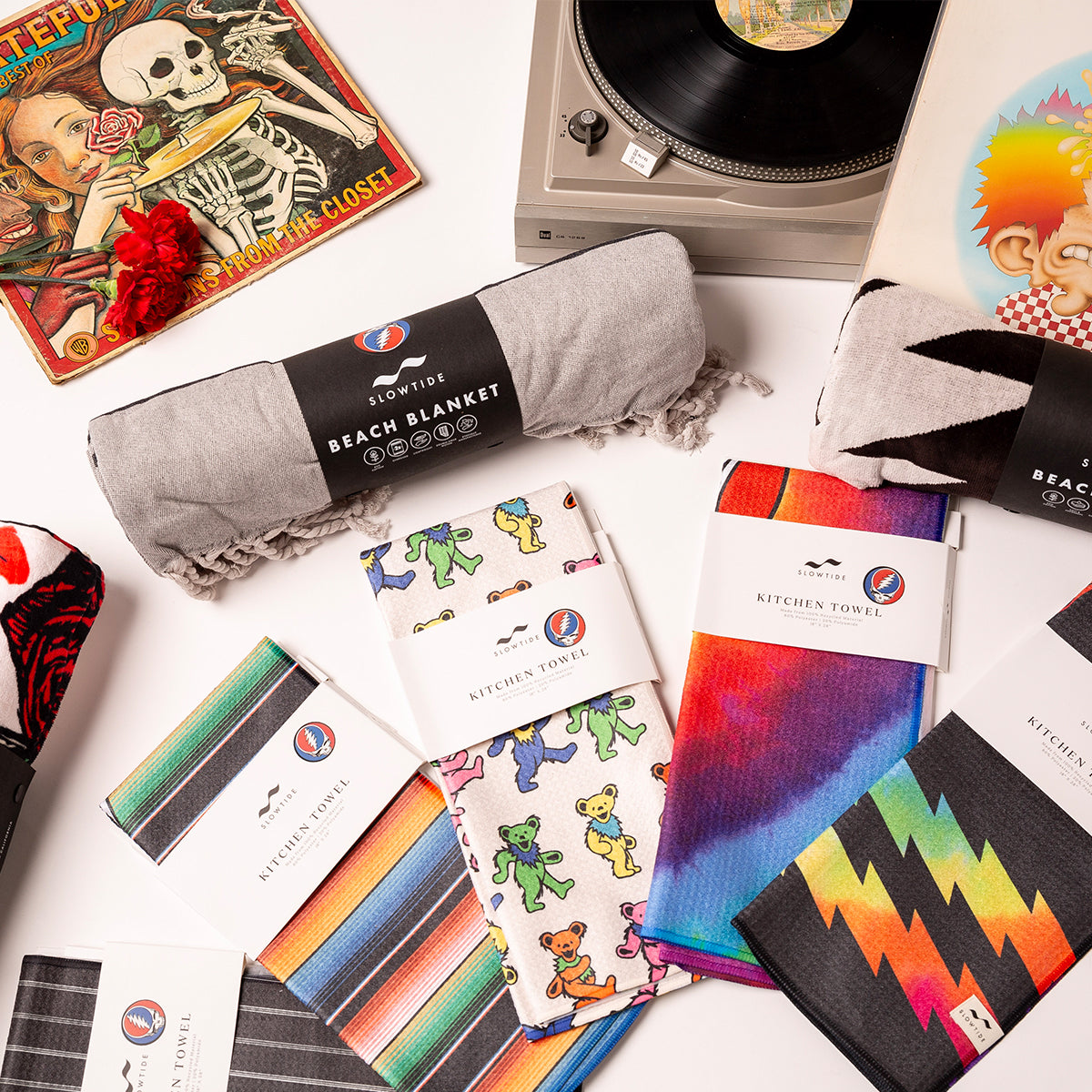 Rise Up Quick-Dry Kitchen Towel | Grateful Dead x Slowtide