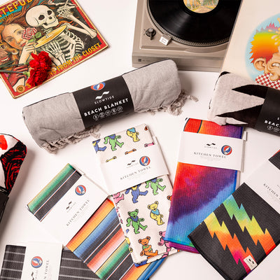 Rise Up Quick-Dry Kitchen Towel | Grateful Dead x Slowtide