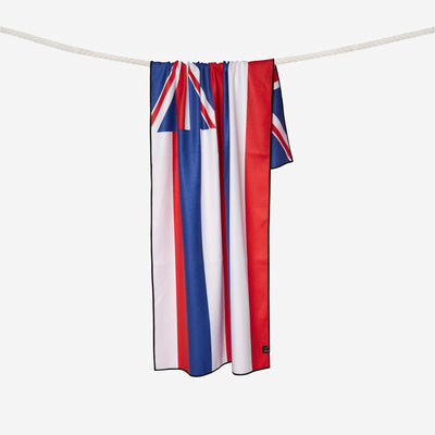 Hawai‘i Flag Performance Quick-Dry Travel Towel - Red / White / Blue