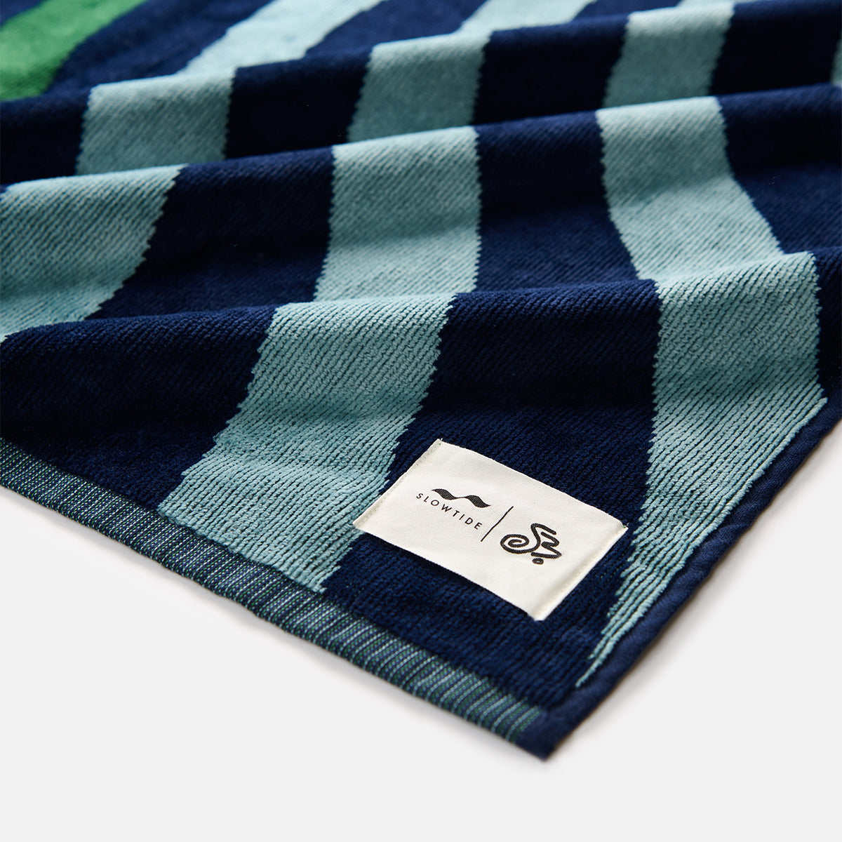 Hideout Woven Towel - Deep Pacific | Schuyler Beecroft x Slowtide