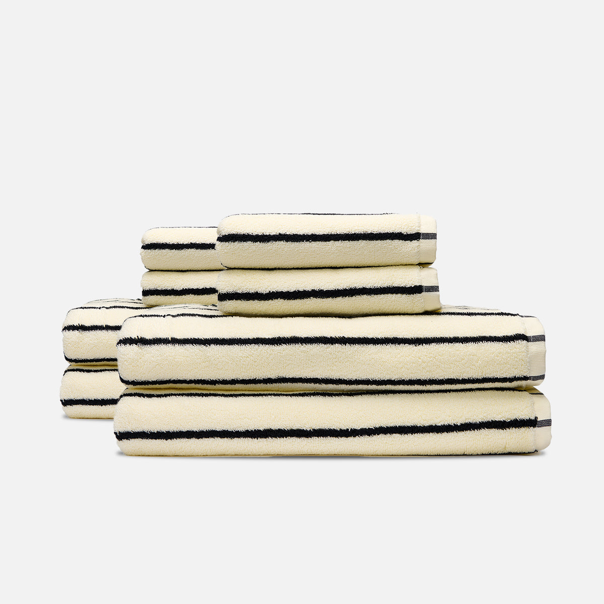 Koko Plush Bath Towel Bundle (4+4) - Cream
