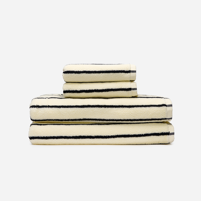 Koko Plush Bath Towel Bundle (2+2) - Cream