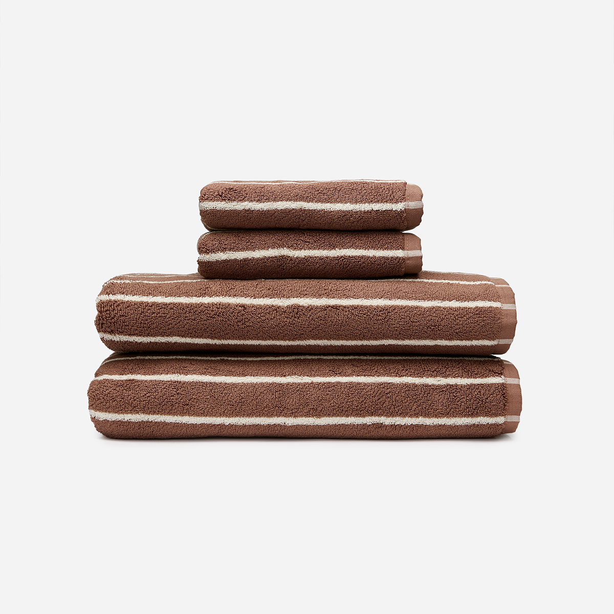 Koko Plush Bath Towel Bundle (2+2) - Fawn