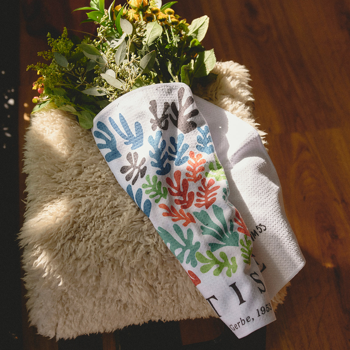 La Gerbe Quick-Dry Kitchen Towel | Henri Matisse x Slowtide