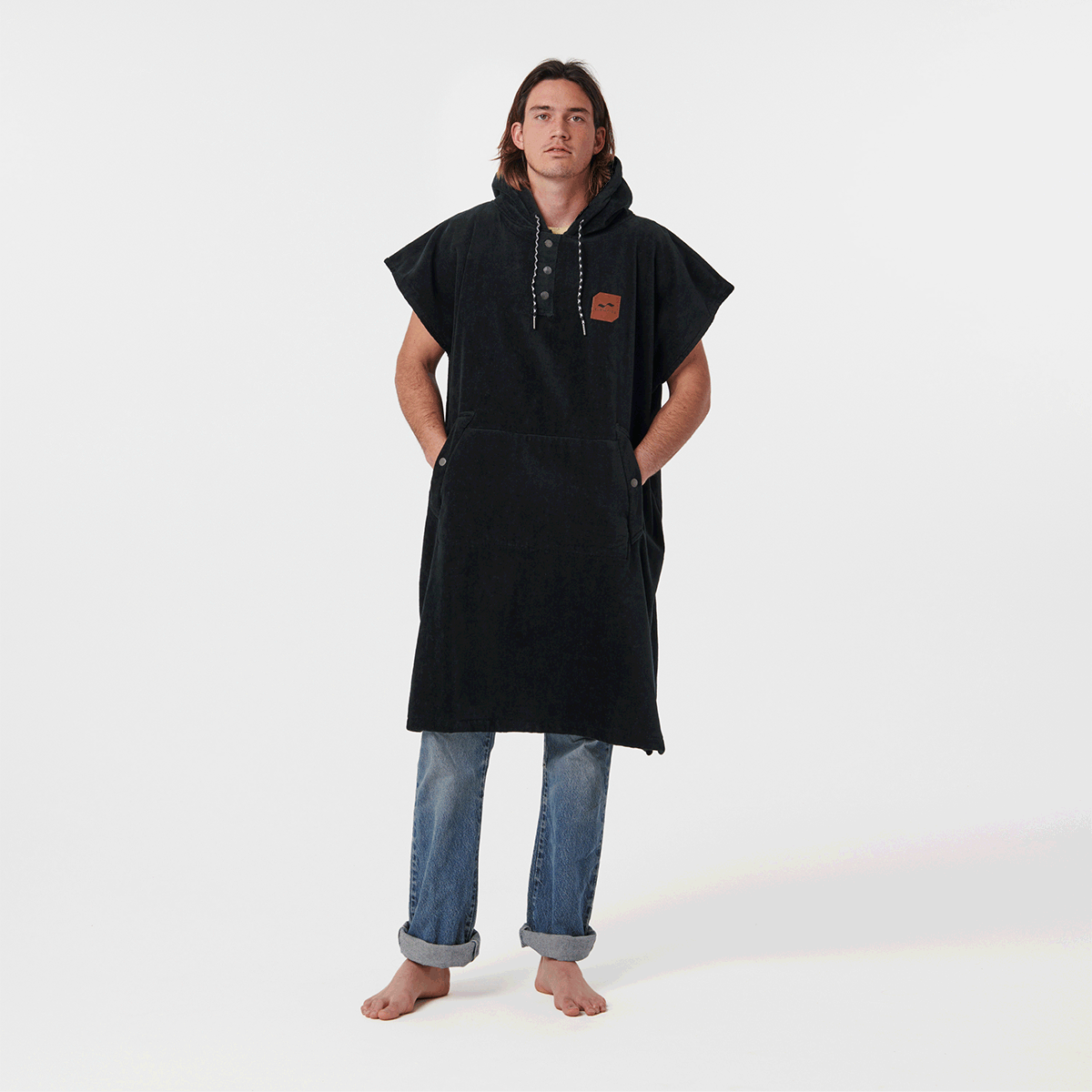 The Digs Extra-Warm Poncho - Black