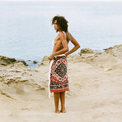 Haven Beach Towel - Burgundy