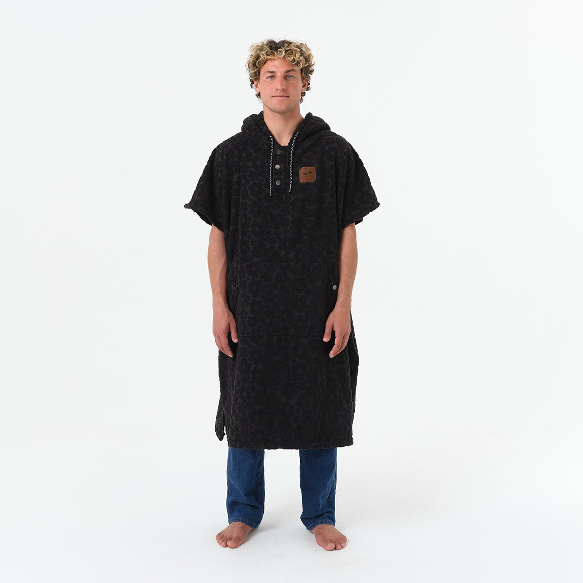 Ginny Extra-Warm Poncho - Black