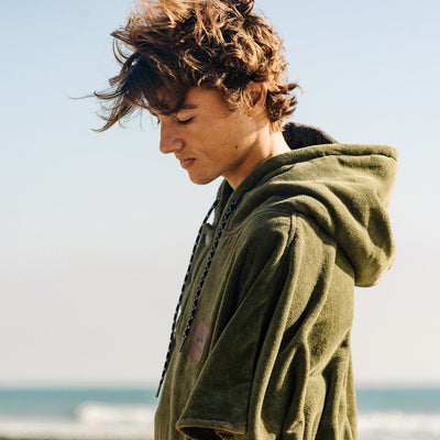 The Digs Changing Poncho in Green - Slowtide Image 5