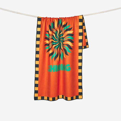 Sun is Shining Performance Quick-Dry Travel Towel | Bob Marley x Slowtide