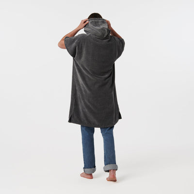 The Digs Changing Poncho in Heather Grey - Slowtide Image 2