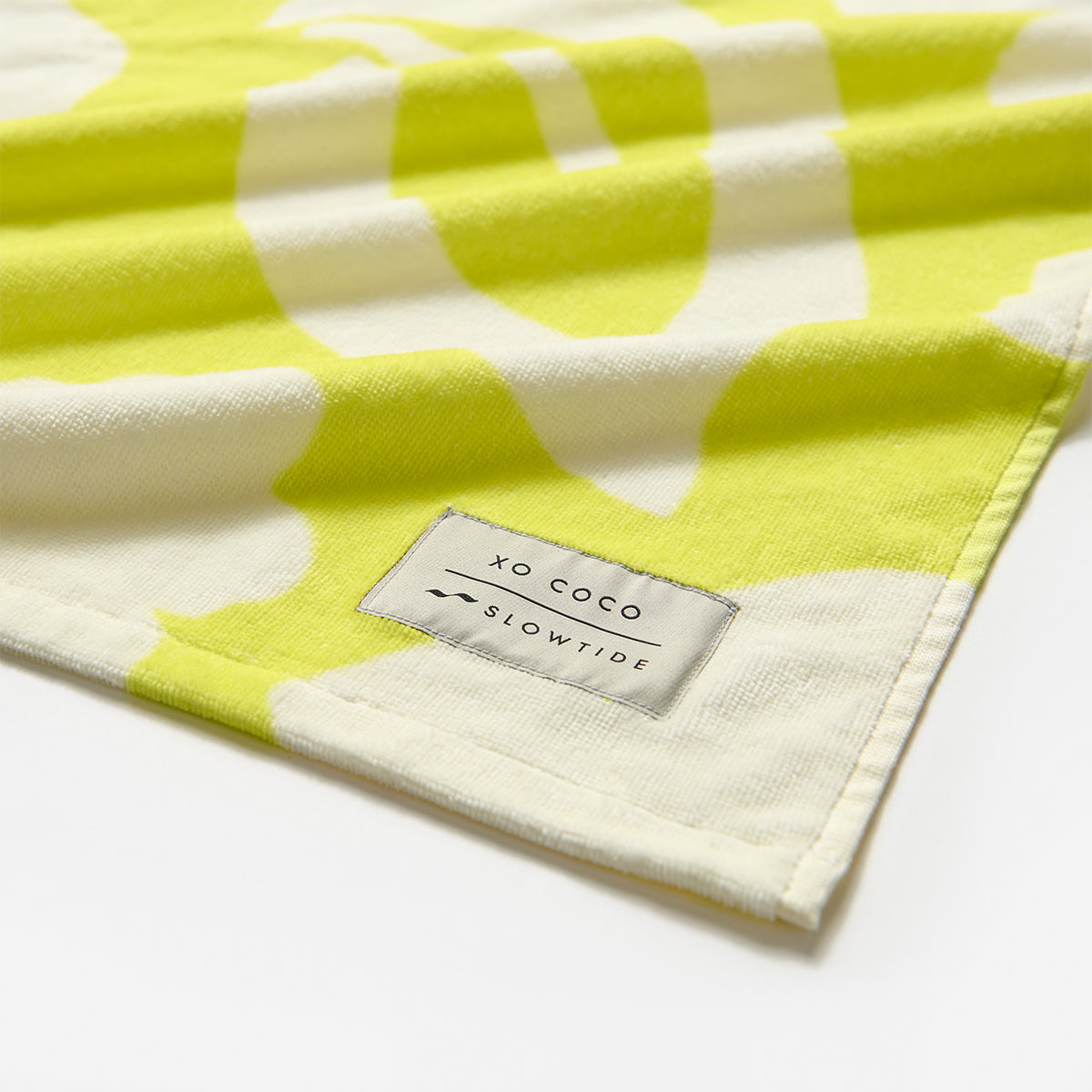 XOXO Beach Towel - Citron | Coco Ho x Slowtide