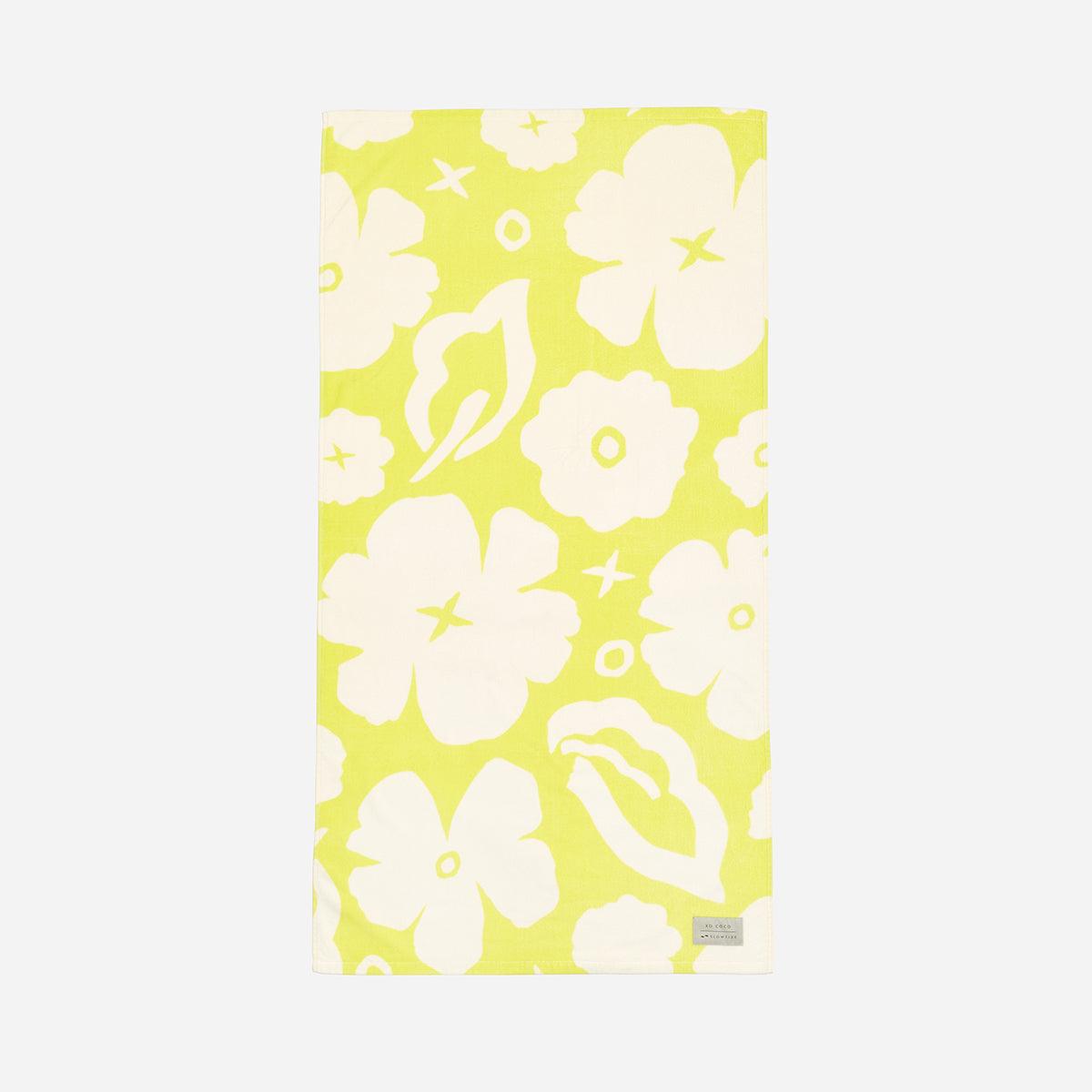 XOXO Beach Towel - Citron | Coco Ho x Slowtide