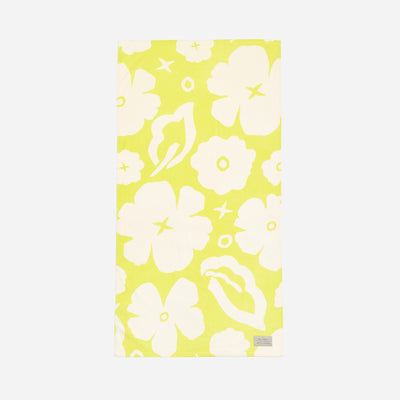 XOXO Beach Towel - Citron | Coco Ho x Slowtide