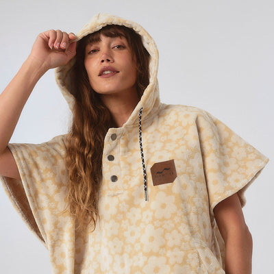 Ginny Extra-Warm Poncho - Sandstone