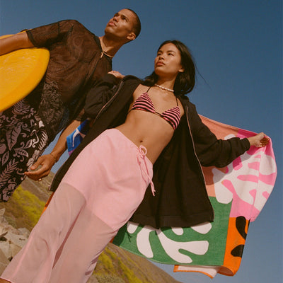 Snow Flowers Beach Towel | Henri Matisse x Slowtide