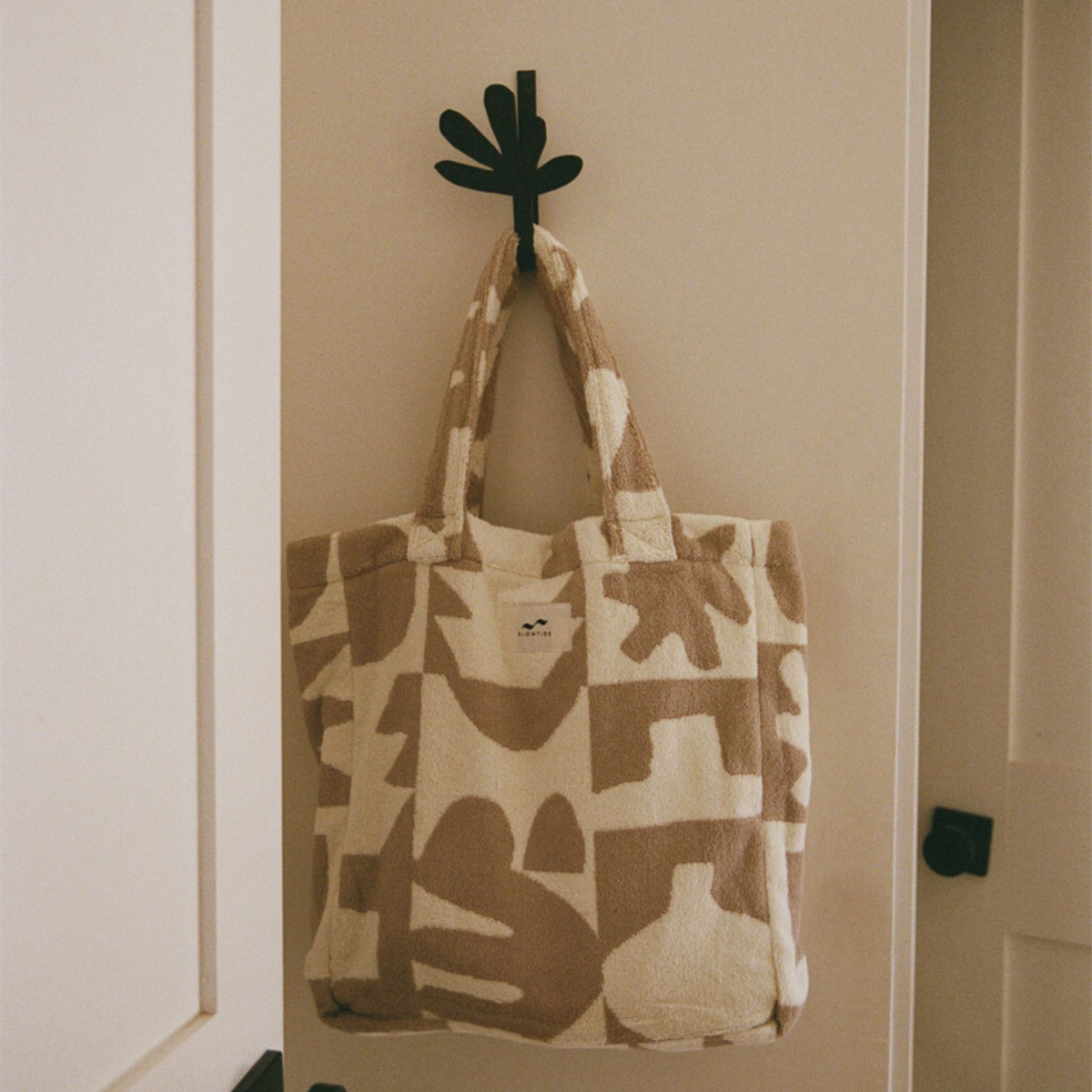 Upton Terry Tote - Cement | Upton Home x Slowtide