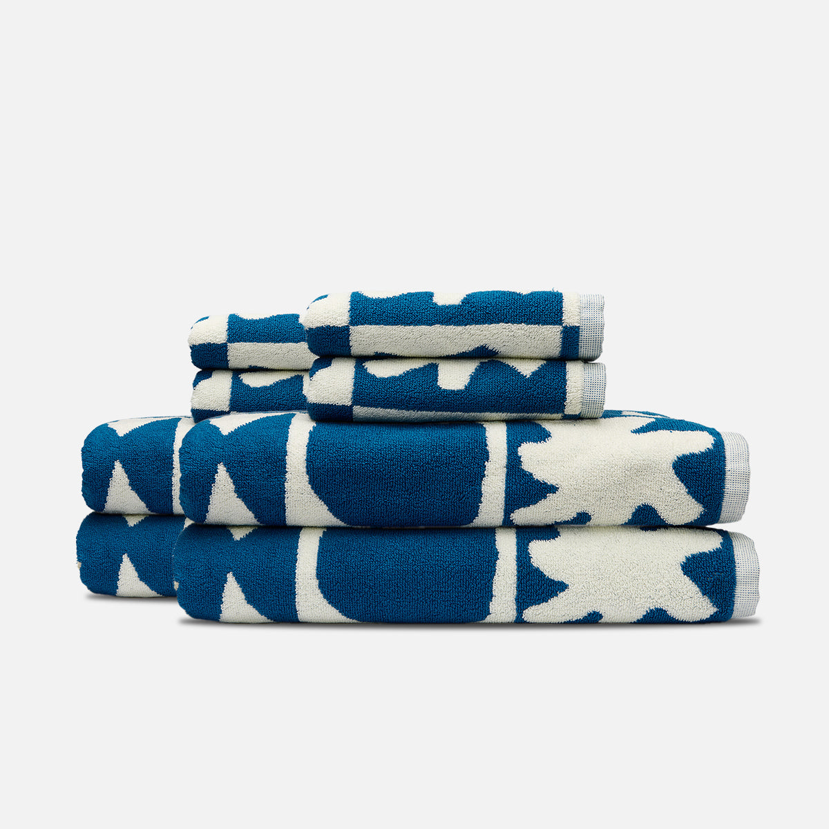 Upton Bath Towel Bundle (4+4) - Blue | Upton x Slowtide