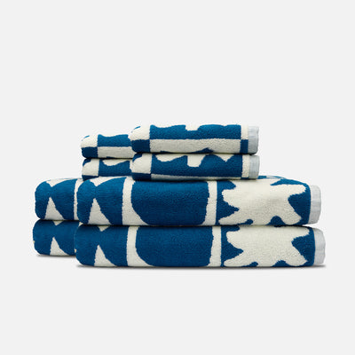 Upton Bath Towel Bundle (4+4) - Blue | Upton x Slowtide