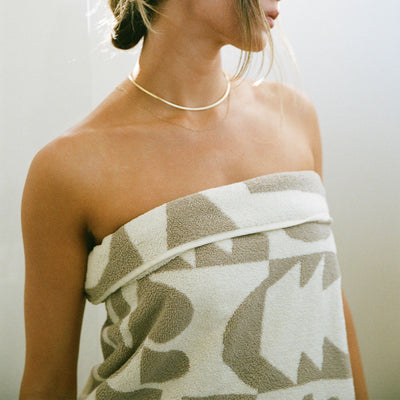 Upton Bath Towel Bundle (4+4) - Cement | Upton x Slowtide