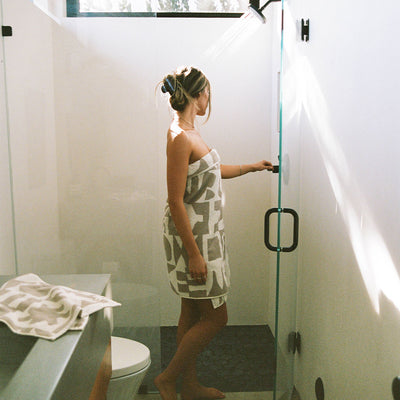 Upton Bath Towel Bundle (4+4) - Cement | Upton x Slowtide